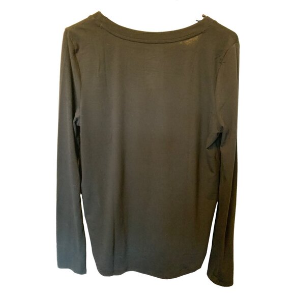 🌸3/$15🌸New with Tags Black Long Sleeve Tee sz Medium - Picture 3 of 5